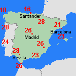Pronóstico vie, 25-04 España