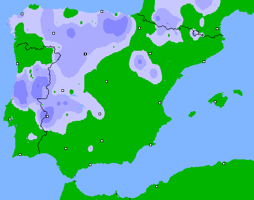 Precipitación (24 h) España