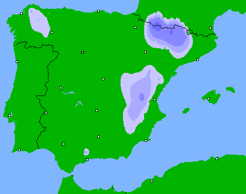 Precipitación (24 h) España